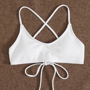 NWT WHITE BIKINI TOP